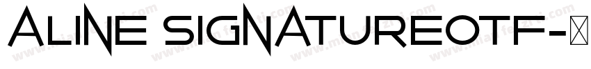 Aline Signatureotf字体转换